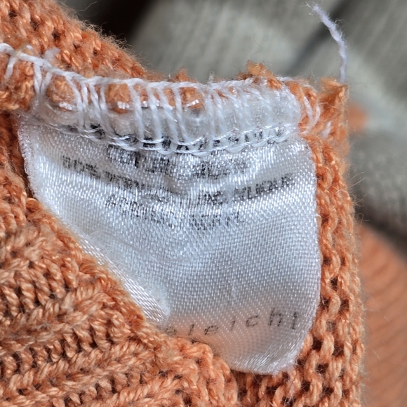 VTG Mondi Women's Print Knit Sweater Cottagecore Coastal Comfy Bell Sleeves Sm - Picture 13 of 14